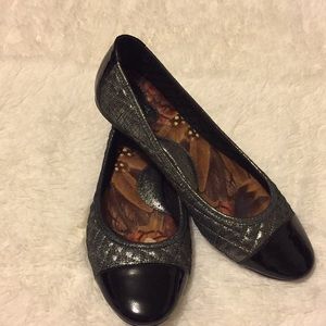 Born leather quilted flats size 9